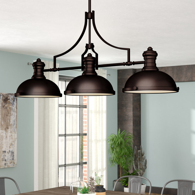 Trent Austin Design® Fredela 3 Light Kitchen Island Linear Pendant